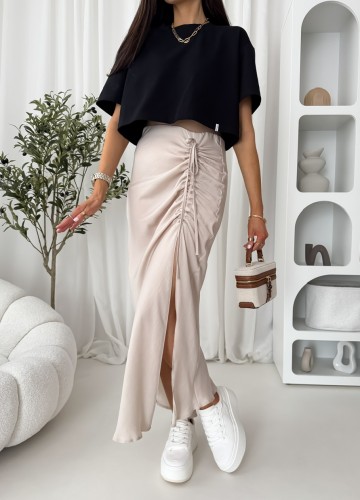 SPÓDNICA Fliss beż