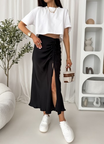 SPÓDNICA Fliss czarna