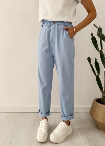 SPODNIE Casual cielo